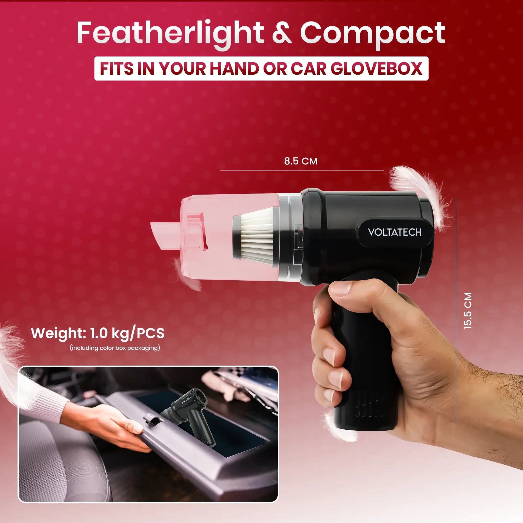 Volta Tech™ 3-in-1 Portable Vacuum Cleaner